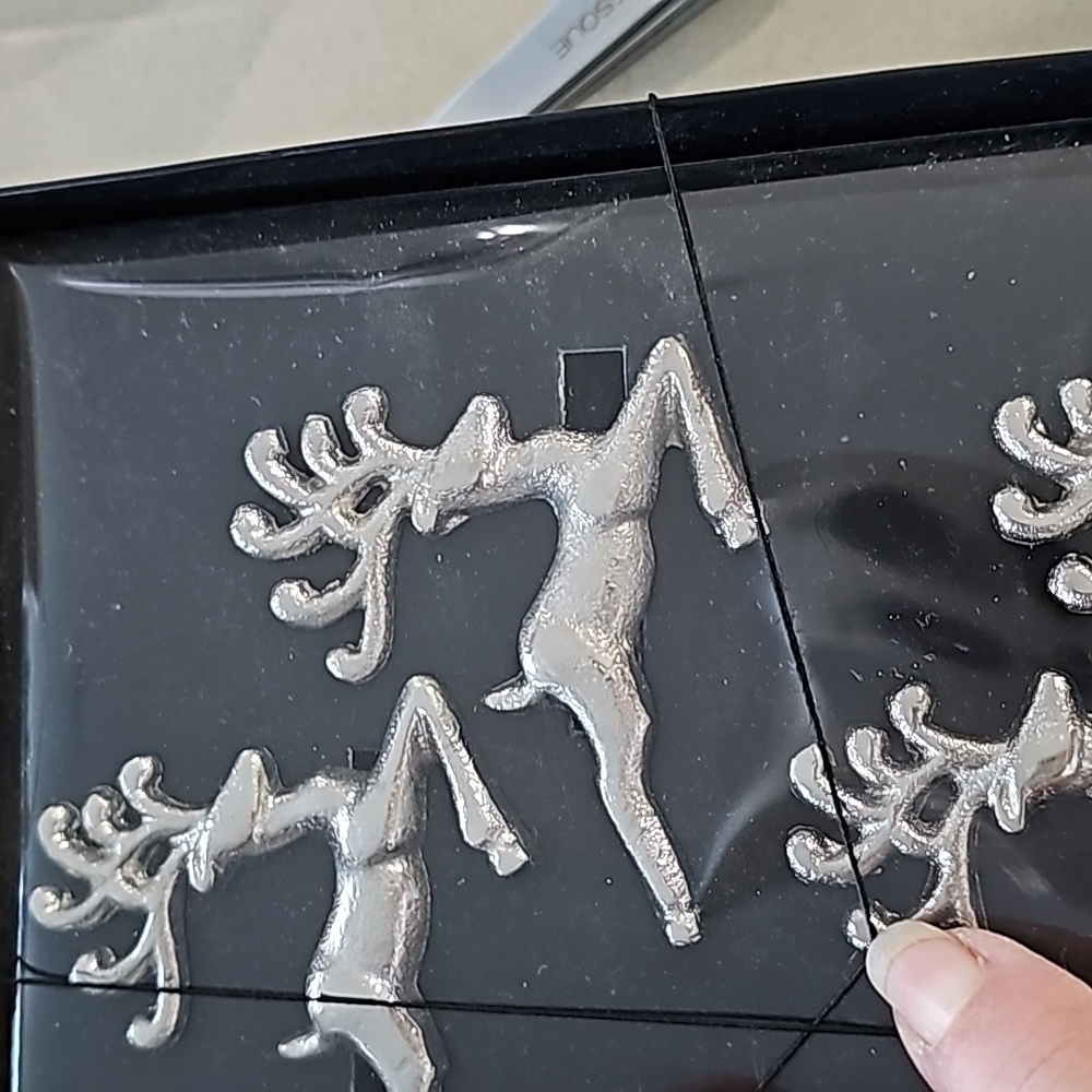 NIB 8 Reindeer Knapkin Rings - Picture 4 of 7